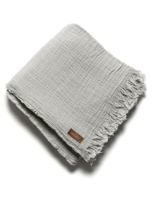 MANTA GASA GRIS CLARO 120 X 260