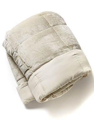 ACOLCHADO SOFT LARA NATURAL WHITE TWIN