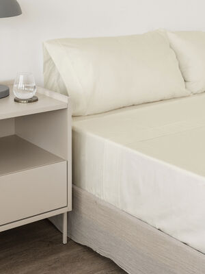 JUEGO DE SABANAS 220H QUEEN BEIGE