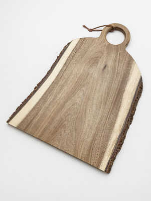 TABLA ACACIA CON CORTEZA 44X33 CM