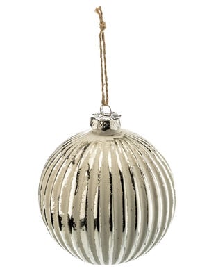 BOLA NAVIDEÑA LINES SILVER