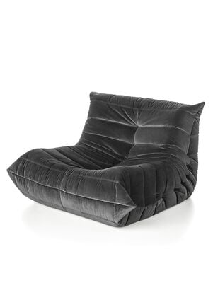 SILLON TOGO VELVET NEGRO