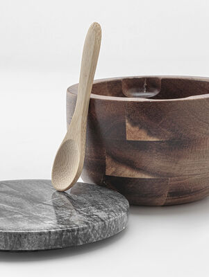 CONTENEDOR DE SAL ARLO MARBLE BLACK - Second Image