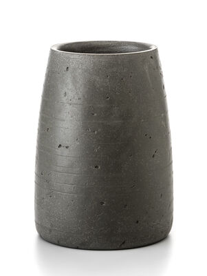 VASO PORTA CEPILLO DIENTES TRANCOSO GREY POLYRESIN