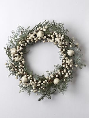 CORONA NAVIDEÑA ABIR GREEN&WHITE