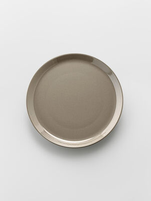 PLATO DE POSTRE ELEMENT TAUPE