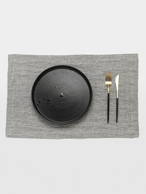 INDIVIDUAL DE LINO THESS GREY CHAMBRAY 35 X 50