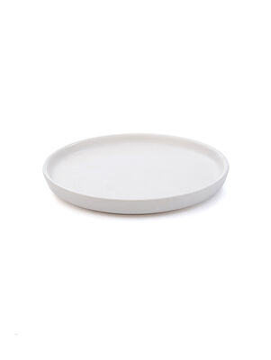 PLATO POSTRE VARSOVIA BLANCO MATE SALP BRILLANTE