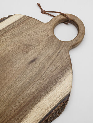 TABLA ACACIA CON CORTEZA 44X33 CM - Second Image