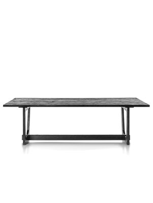 MESA DE COMEDOR OSLO NEGRO 120x280