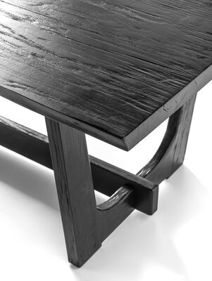 MESA DE COMEDOR OSLO NEGRO 120x280 - Second Image