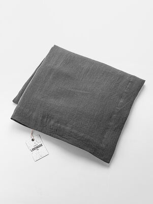 MANTEL DE LINO THESS CHARCOAL 170 X 250