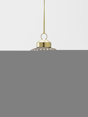 BOLA NAVIDE&Ntilde;A ARTIC LINES GRIS