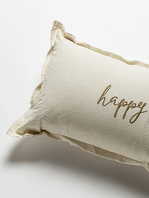 ALMOHADON HAPPY PLACE NATURAL 35 X 70 - Second Image