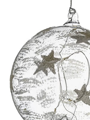 BOLA NAVIDEÑA TRANSPARENTE STARS - Second Image