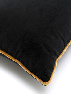 ALMOHADON VERSALLES NEGRO CON VIVO 50X50 - Second Image