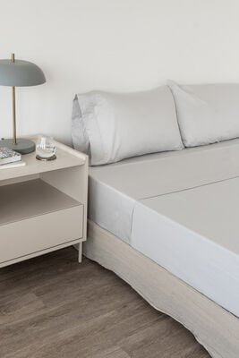 JUEGO DE SABANAS 144H TWIN GREY