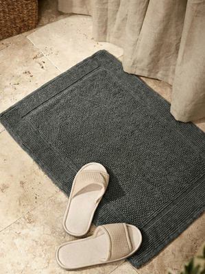 ALFOMBRA DE BA&Ntilde;O GRAFTON GRIS 70 X 50