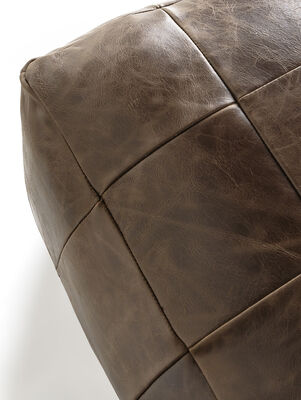 PUFF DE CUERO HOUSTON HABANO - Second Image