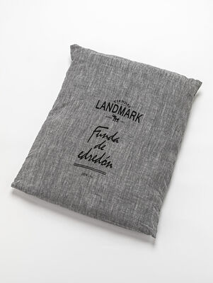 FUNDA DE LINO THESS GREY CHAMBRAY QUEEN 230 X 240