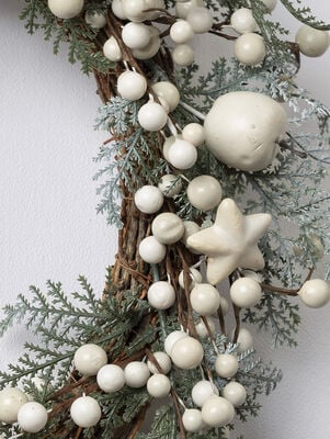 CORONA NAVIDEÑA ABIR GREEN&WHITE - Second Image