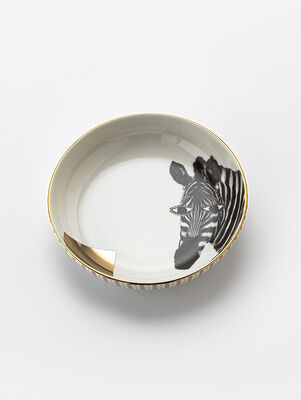 BOWL WILD ZEBRA 17 CM