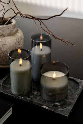 VELA LED GLASS GREY 15CM - Second Image