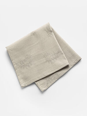 SERVILLETA LEAVES 45 x 45 GRIS NIEBLA