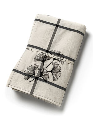 MANTEL GINKO TUSOR BORDADO 280 X 150