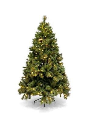 ARBOL DE NAVIDAD ABIES CON LUZ LED 210 CM