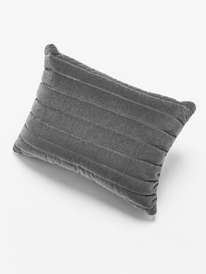 ALMOHADON CANELON GRIS 35 X 45