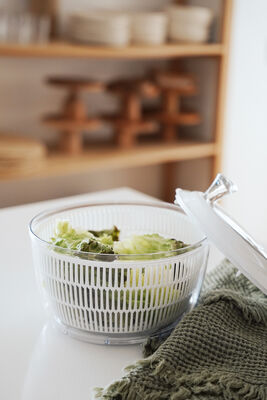 CENTRIFUGADOR DE VEGETALES CON TAPA GABONE WHITE/GREY - Second Image
