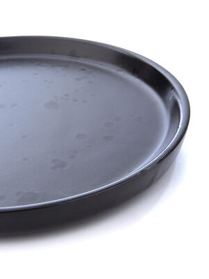 PLATO POSTRE VARSOVIA NEGRO MATE SALP BRILLANTE - Second Image