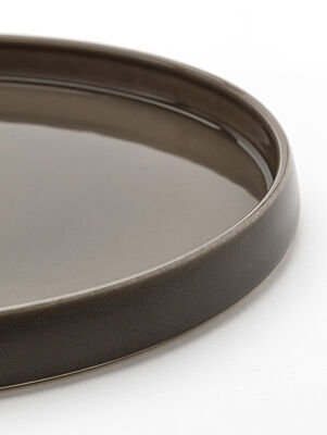 PLATO DE POSTRE LAGOA TAUPE 22 CM - Second Image