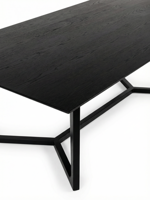 MESA DE COMEDOR COPENHAGUE/02 NEGRO 110X240 - Second Image