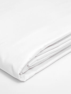 FUNDA DE EDREDON SATEN 300H ALG. BCO. SUPER KING BLANCO - Second Image