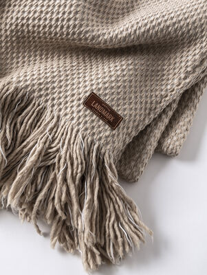 MANTA ALMENDRA TOSTADO 140 X 180 - Second Image