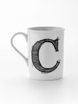 TAZA LETTER C 285CC