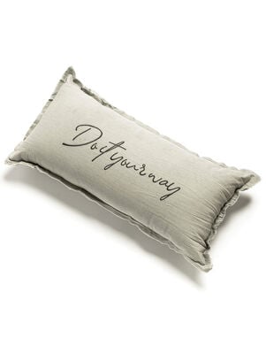 ALMOHADON DO IT GRIS PERLA 35 X 70