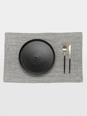 INDIVIDUAL DE LINO THESS GREY CHAMBRAY 35 X 50