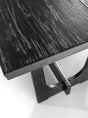 MESA DE COMEDOR OSLO NEGRO 110x240 - Second Image