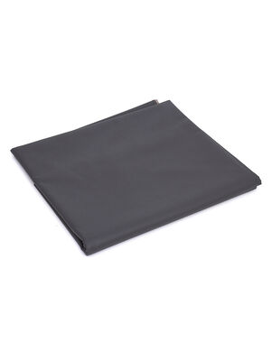 MANTEL LOUIS ECOCUERO LISO GRIS GRAFITO 140 x 200