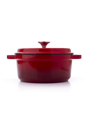 CACEROLA HIERRO FUNDIDO SAKURA 24CM RED