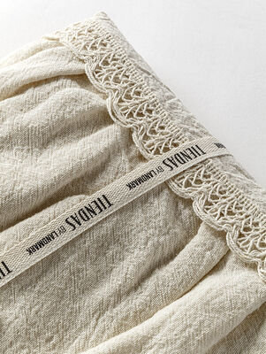 CAMINO DE MESA VOLADOS TUSSOR NATURAL 40 X 220 - Second Image