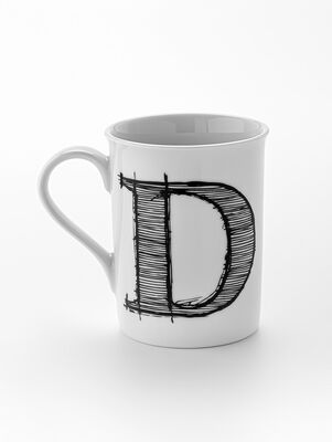 TAZA LETTER D 285CC