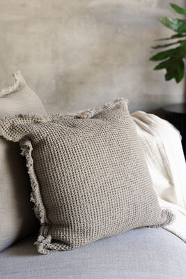 ALMOHADON PANAL TABACO 50X 50 CM - Second Image