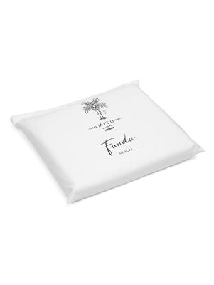 FUNDA DE EDREDON PERCAL BORDADO QUEEN WHITE