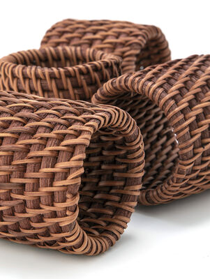 SERVILLETERO INDIVIDUAL RATTAN GRAFF SET X4 - Second Image