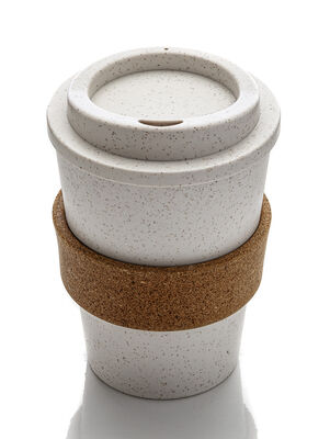 VASO TERMICO AGARRE DE CORCHO CREAM 350 ML