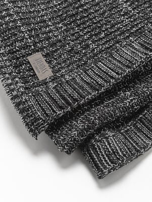 MANTA TEJIDA GRECIA 180 X 120 GRIS OSCURO - Second Image